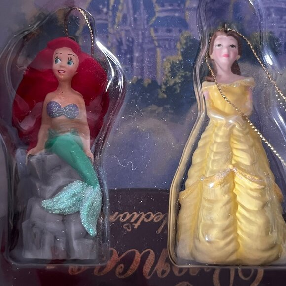 Disney Princess Collection Storybook Ornament Set of 6 Ariel Belle Cinderella - Picture 8 of 13